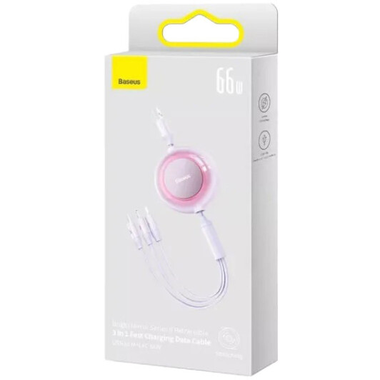 Кабель 3 в 1 Baseus USB - Apple Lightning - type-C - Micro USB Bright Mirror 2 CAMJ010105 1,1 м