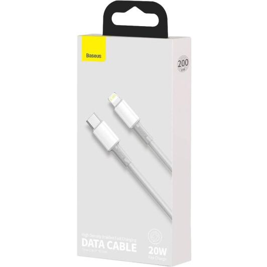 Кабель Baseus High Density Braided CATLGD-A02 Apple Lightning - type-C 2 м