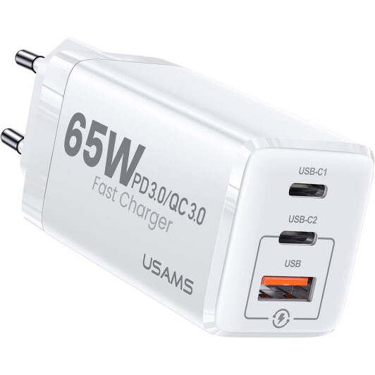 Сетевое зарядное устройство Usams T33 US-CC110 65 Вт