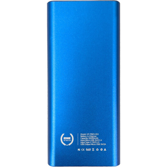 Повербанк Gelius Pro Edge 20000 mAh синий
