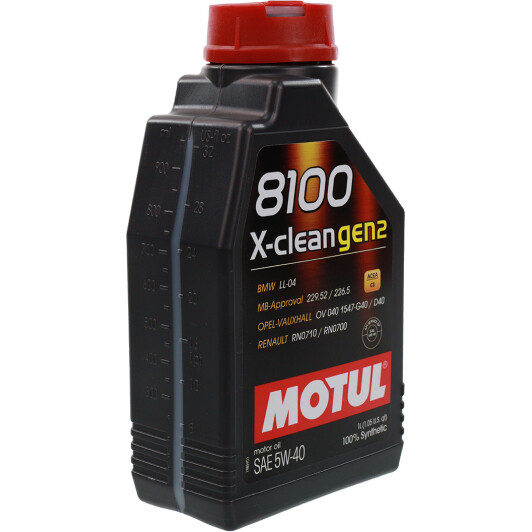Motul 8100 X-Clean gen2 5W-40 (1 л) моторна олива 1 л