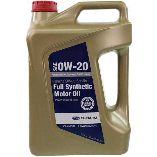Олива Subaru Synthetic Motor Oil 0W-20 4,73 л на Isuzu Rodeo