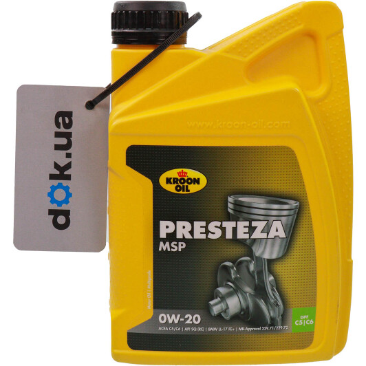 Масло Kroon Oil Presteza MSP 0W-20 1 л на Mitsubishi Pajero
