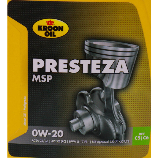 Масло Kroon Oil Presteza MSP 0W-20 1 л на Mitsubishi Pajero