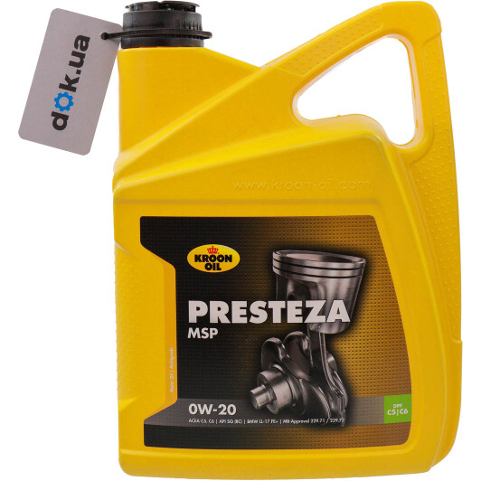 Олива Kroon Oil Presteza MSP 0W-20 5 л на Chrysler 300C