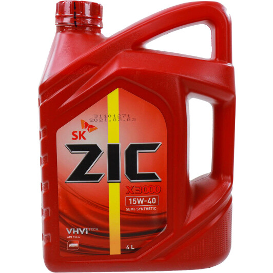 Масло ZIC X3000 15W-40 4 л на Mercedes A-Class