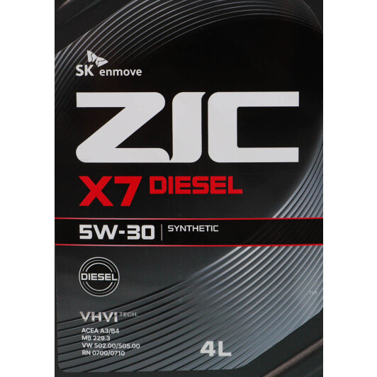 Олива ZIC X7 Diesel 5W-30 для Chrysler 300C 4 л на Chrysler 300C