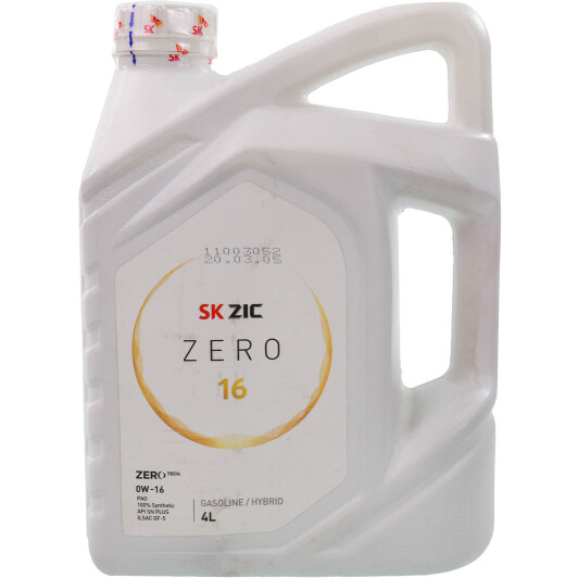 Олива ZIC ZERO 16 0W-16 4 л на Chrysler 300C