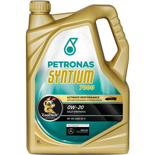 Моторное масло Petronas Syntium 7000 0W-20 5 л на Peugeot 308