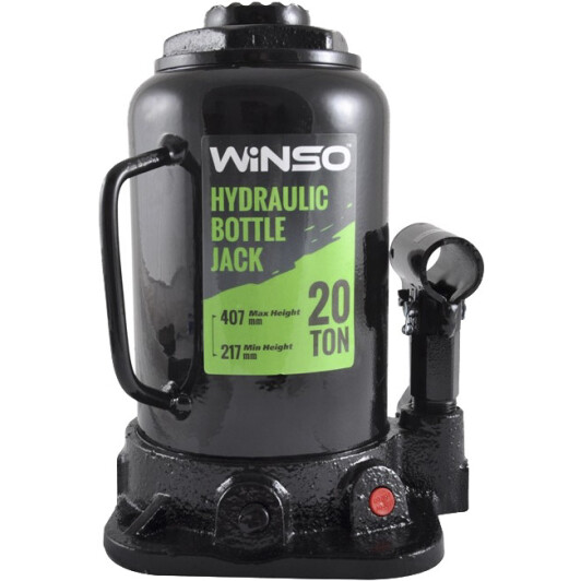 Домкрат Winso Hydraulic Bottle Jack пляшковий гідравлічний 20 т 172100