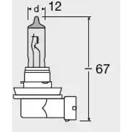 Автолампа Osram Cool Blue Intense H11 PGJ19-2 55 W світло-блакитна 64211cbi