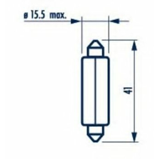 Автолампа Narva C21W SV8,5 21 W прозора 17634