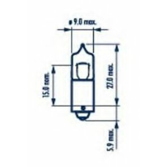 Автолампа Narva H5W BA9s 5 W прозрачная 17830