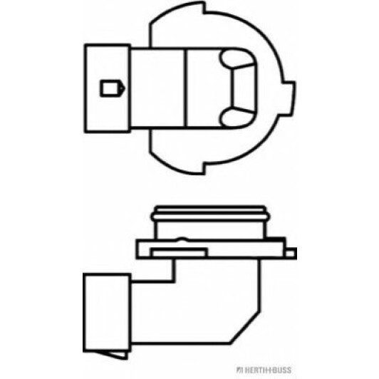 Автолампа Herth+Buss HB4 51 W прозора 89901129