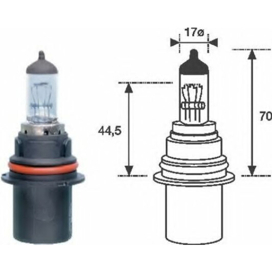 Автолампа Magneti Marelli HB1 P29t 45 W 65 W прозора 002555200000