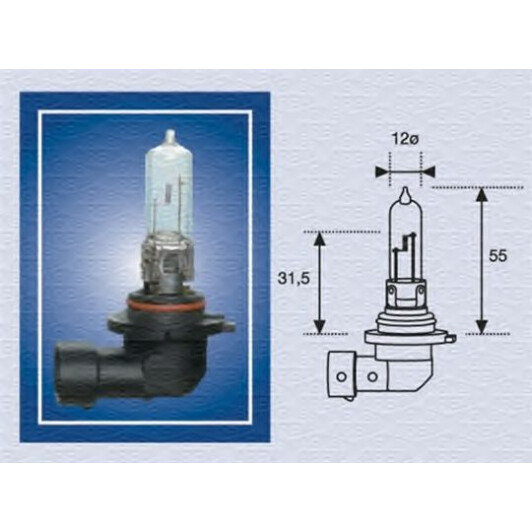 Автолампа Magneti Marelli HB3 P20d 65 W прозрачная 002577200000