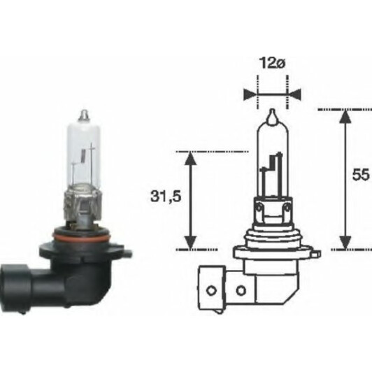 Автолампа Magneti Marelli HB3 P20d 65 W прозора 002577200000