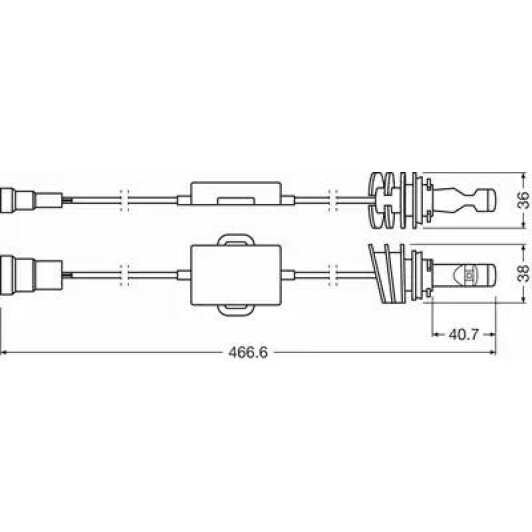 Автолампа Osram H8 / H11 / H16 PGJ19-1/2/3 13 W 66220CW