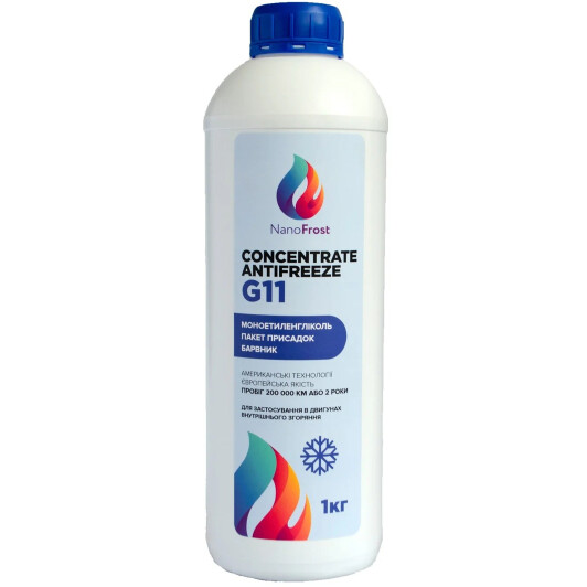 NanoFrost Concentrate G11 синій концентрат антифризу (1 л) 1 л