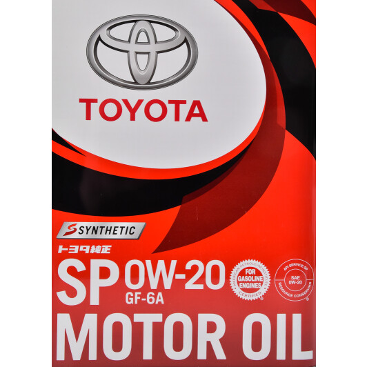 Моторное масло Toyota SP 0W-20 4 л на Opel Ampera