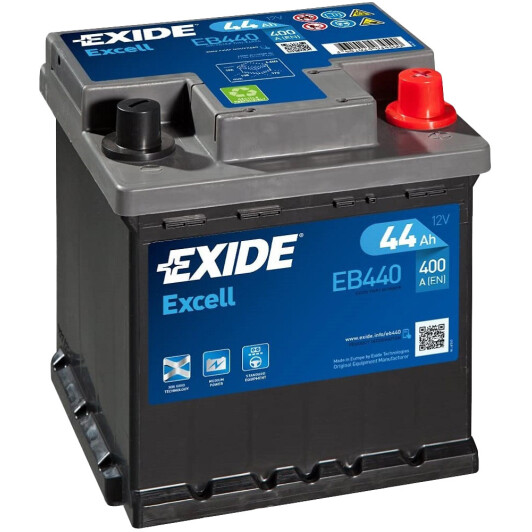 Аккумулятор Exide 6 CT-44-R Excell EB440