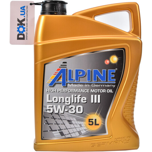 Моторна олива Alpine Longlife III 5W-30 5 л на Toyota Alphard