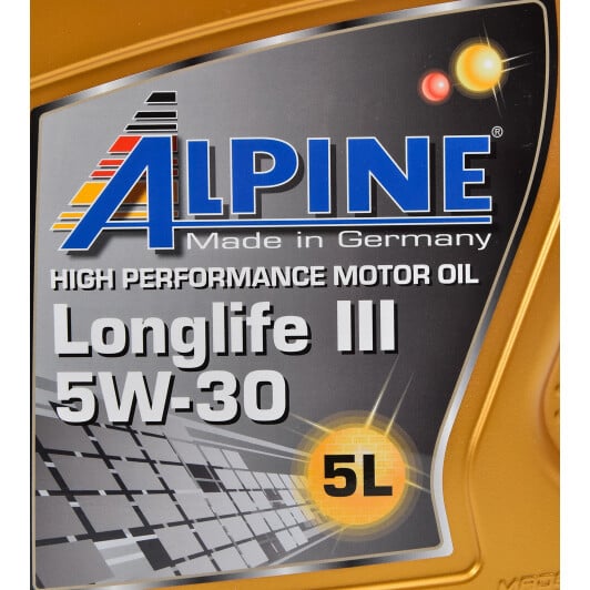 Моторна олива Alpine Longlife III 5W-30 5 л на Ford Mustang