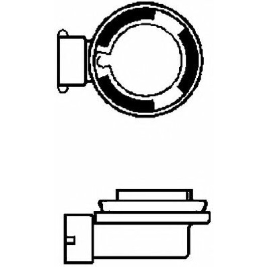 Автолампа Behr Hella H8 PGJ19-1 35 W прозрачная 8GH008356181