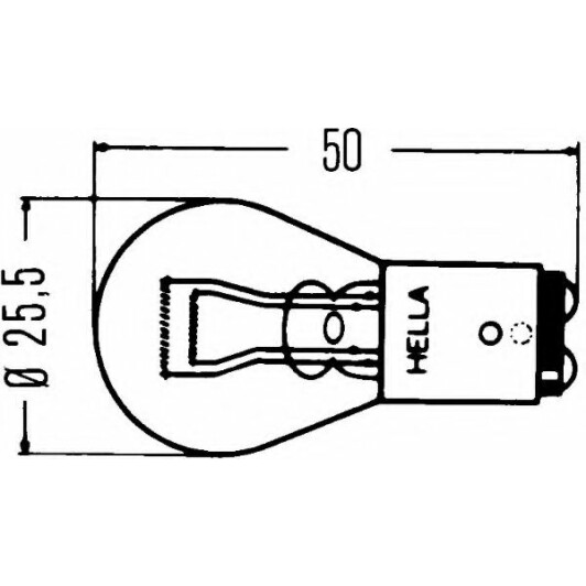 Автолампа Behr Hella Lifetime Long Life P21/5W BAY15d 5 W 21 W прозрачная 8GD002078221