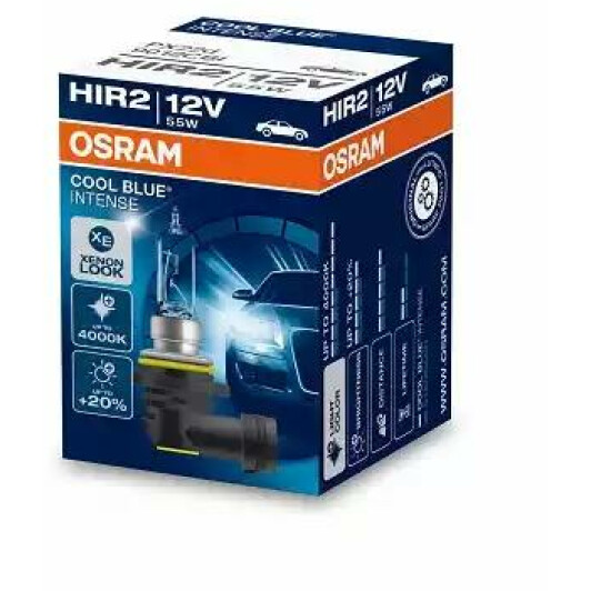 Автолампа Osram Cool Blue Intense HIR2 PX20d 55 W светло-голубая 9012CBI