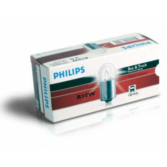 Автолампа Philips MasterDuty R10W BA15s 10 W прозрачная 13814MDCP