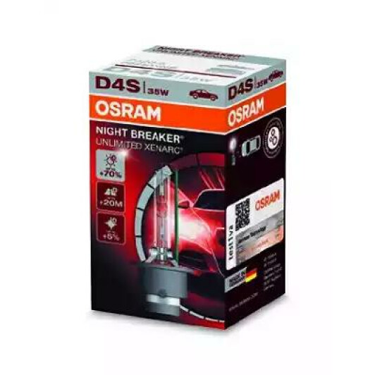 Автолампа Osram Night Breaker Unlimited D4S P32d-5 35 W прозора 66440XNB