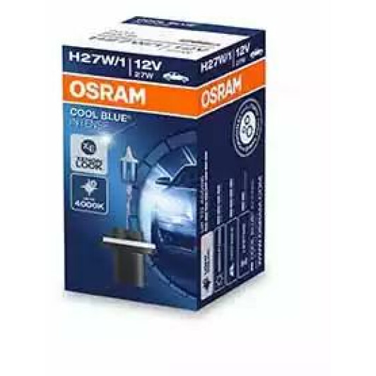 Автолампа Osram Cool Blue Intense H27W/1 PG13 27 W темно-голубая 880CBI