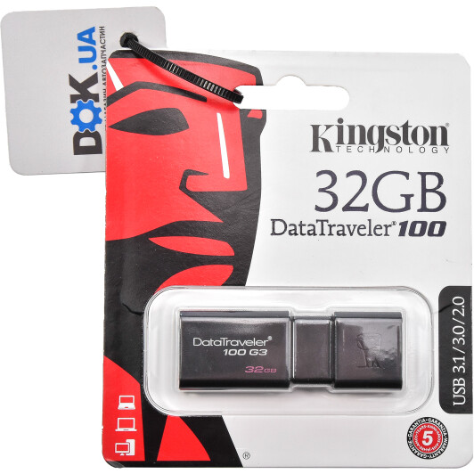 Флешка Kingston DataTraveler 100 G3 32 ГБ