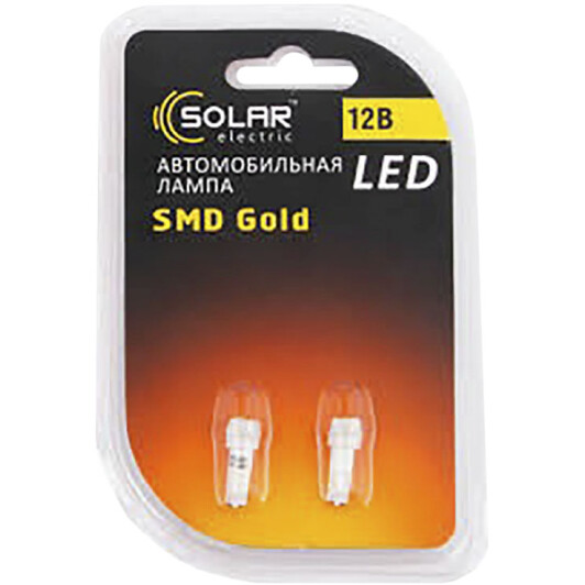 Автолампа Solar W2,3W W2x4,6d 2,3 W LS201