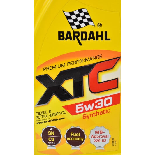 Моторное масло Bardahl XTC 5W-30 1 л на Renault Fluence