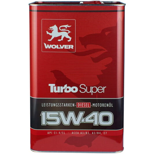 Моторное масло Wolver Turbo Super 15W-40 4 л на Mitsubishi Eclipse