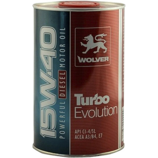 Моторное масло Wolver Turbo Evolution 15W-40 1 л на Audi TT