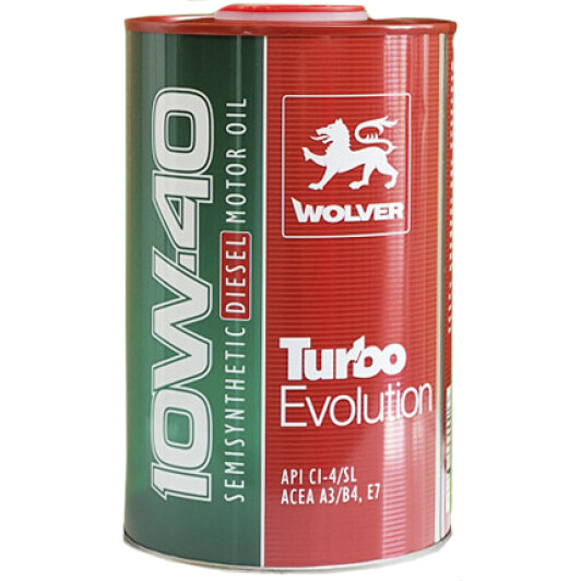 Моторное масло Wolver Turbo Evolution 10W-40 1 л на Peugeot 505