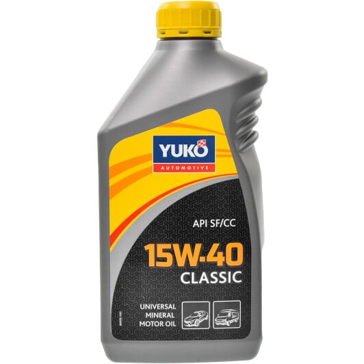 Моторное масло Yuko Classic 15W-40 1 л на Seat Altea