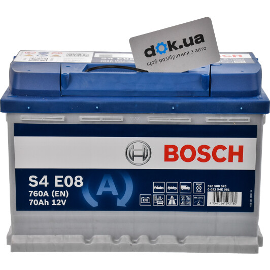 Акумулятор Bosch 6 CT-70-R S4 EFB 0092S4E081