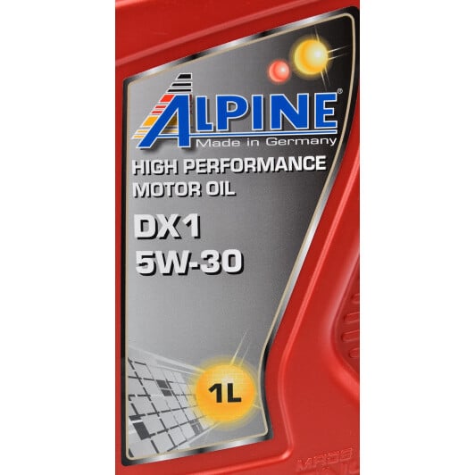 Моторное масло Alpine DX1 5W-30 1 л на Kia Sorento