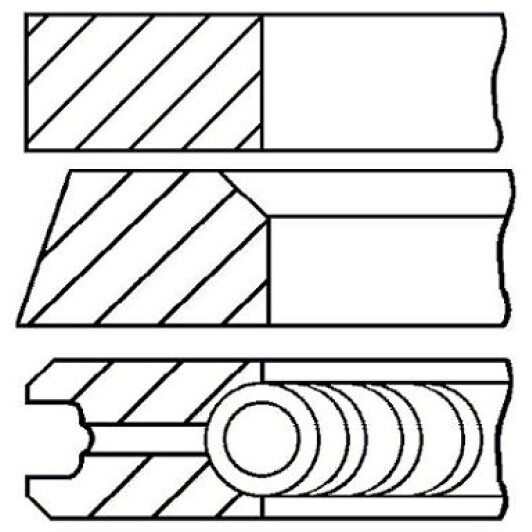 Комплект поршневых колец Goetze 08-318706-10