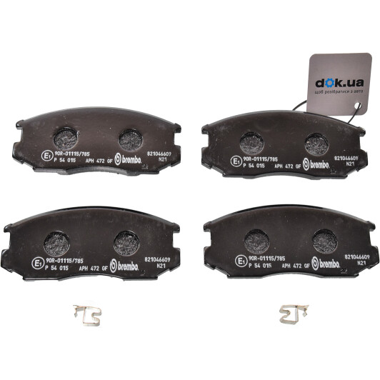 P 54 015 Brembo Гальмівні колодки