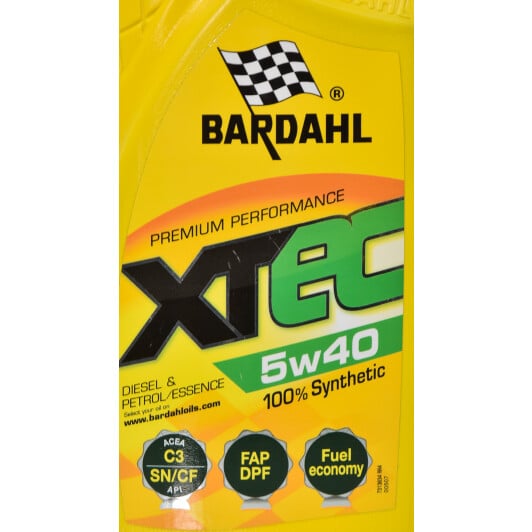 Моторное масло Bardahl XTEC 5W-40 1 л на Chevrolet Cavalier