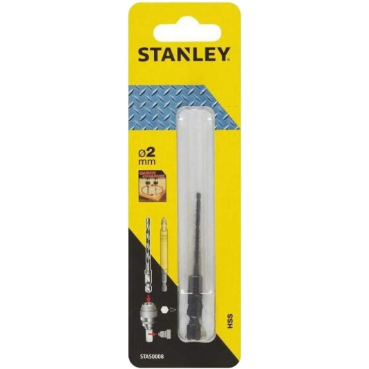 Сверло Stanley спиральное по металлу STA50008 2 мм