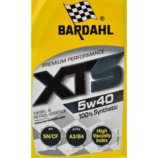 Моторна олива Bardahl XTS 5W-40 1 л на Dodge Viper