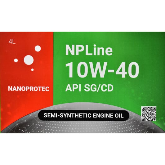 Моторное масло Nanoprotec NPLine SG/CD 10W-40 4 л на Mitsubishi Magna