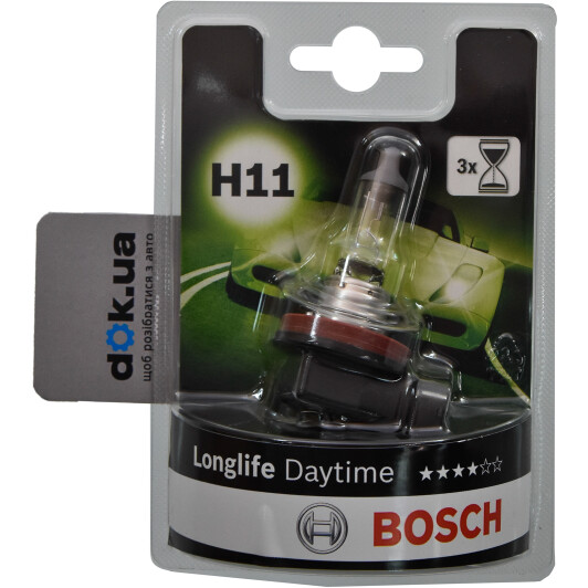 Автолампа Bosch Longlife Daytime H11 PGJ19-2 55 W 1987301340