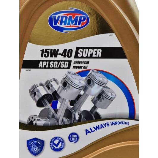 Моторное масло VAMP Super 15W-40 4 л на Suzuki Ignis